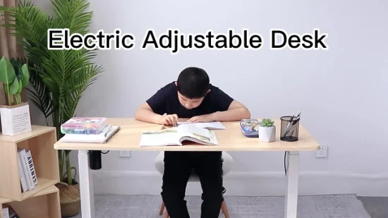 OEM/ODM Escritorio eléctrico de oficina moderno, altura ajustable, escritorio de pie para sentarse, muebles de oficina para el hogar