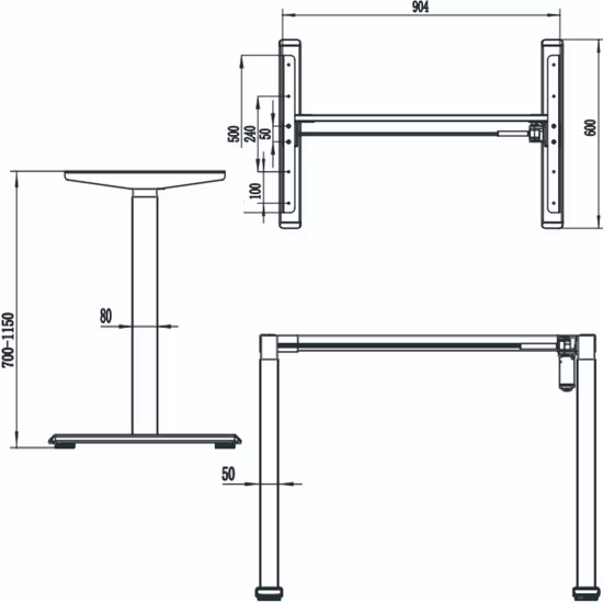 Soporte eléctrico para sentarse, escritorio de pie ajustable en altura con doble Motor para oficina, hogar, Dm