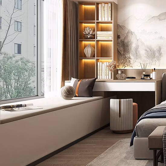 Tocador de consola de madera de roble nórdico personalizado de fabricante chino